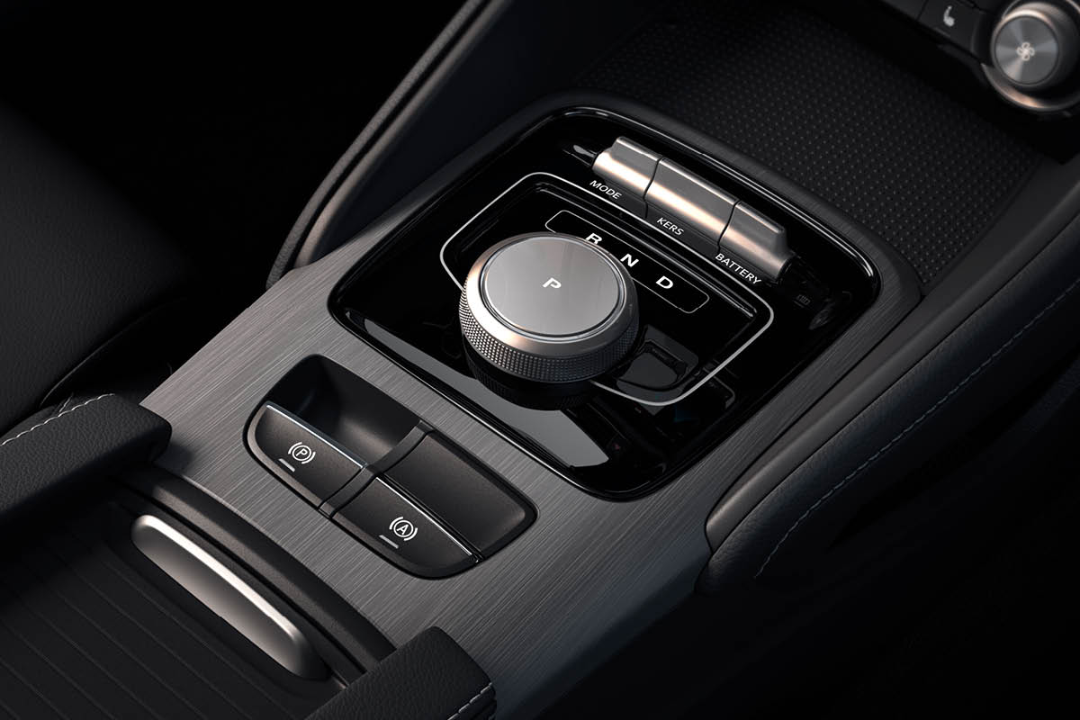 zu sehen: Das Bedienelement des MG ZS EV