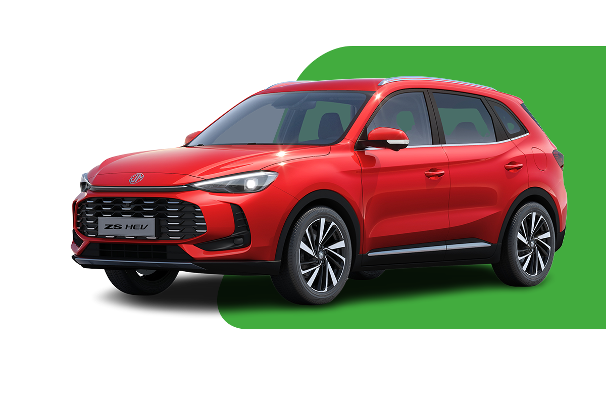MG ZS Hybrid+ in Rot